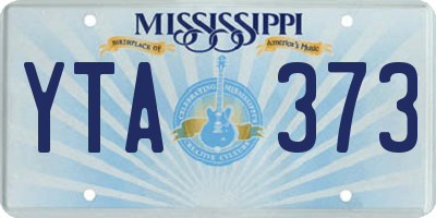 MS license plate YTA373