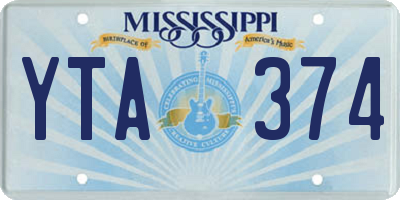MS license plate YTA374