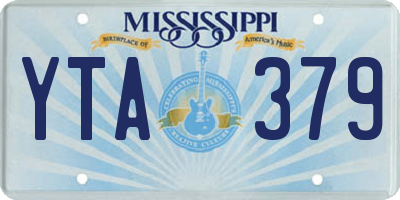 MS license plate YTA379
