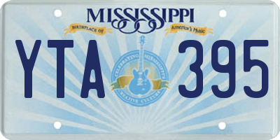 MS license plate YTA395