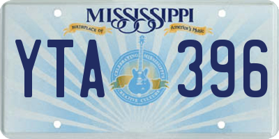 MS license plate YTA396
