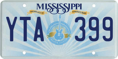MS license plate YTA399