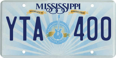 MS license plate YTA400
