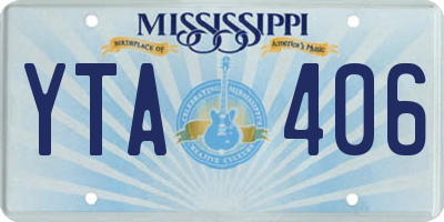 MS license plate YTA406