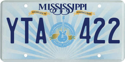 MS license plate YTA422