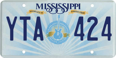 MS license plate YTA424