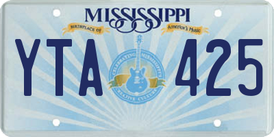 MS license plate YTA425