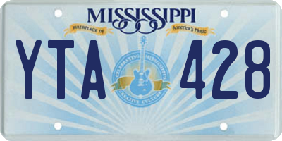 MS license plate YTA428