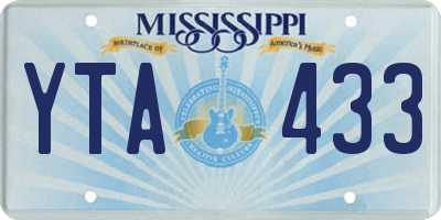MS license plate YTA433