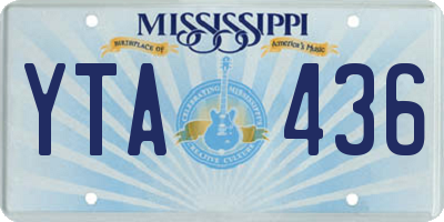 MS license plate YTA436