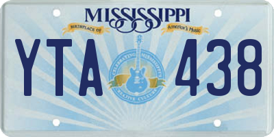 MS license plate YTA438