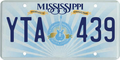 MS license plate YTA439