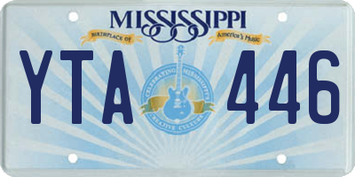 MS license plate YTA446