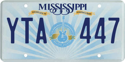 MS license plate YTA447