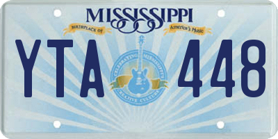 MS license plate YTA448