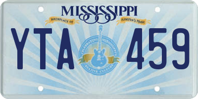 MS license plate YTA459
