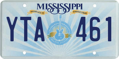 MS license plate YTA461