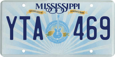 MS license plate YTA469