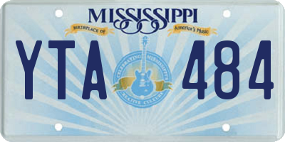MS license plate YTA484