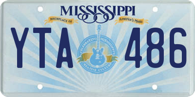 MS license plate YTA486