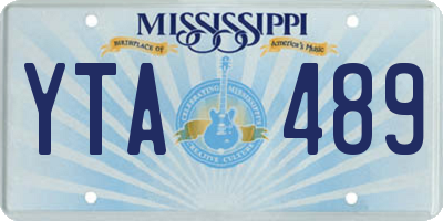 MS license plate YTA489