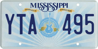 MS license plate YTA495