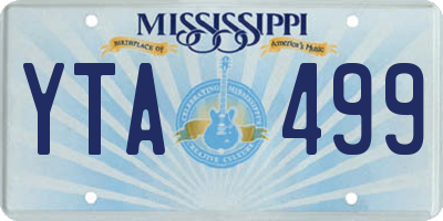 MS license plate YTA499