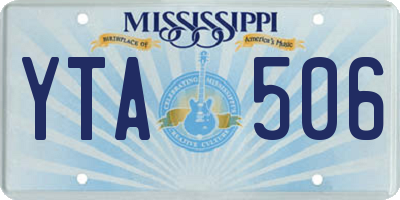 MS license plate YTA506