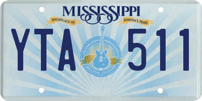 MS license plate YTA511