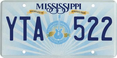 MS license plate YTA522