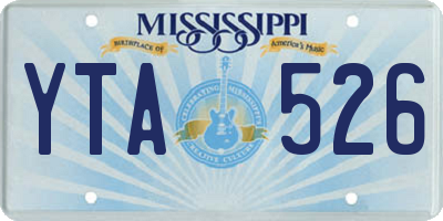 MS license plate YTA526