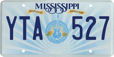MS license plate YTA527