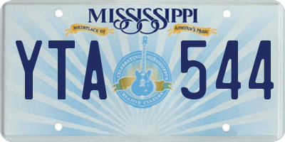 MS license plate YTA544