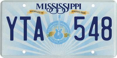 MS license plate YTA548