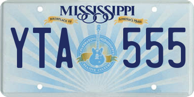 MS license plate YTA555