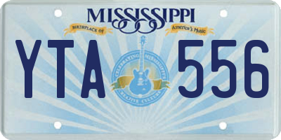 MS license plate YTA556