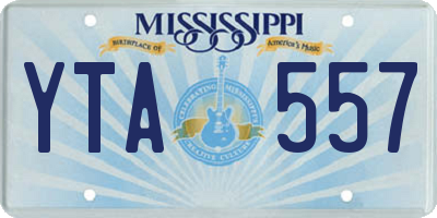 MS license plate YTA557