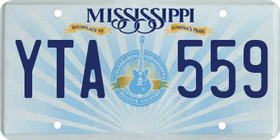 MS license plate YTA559