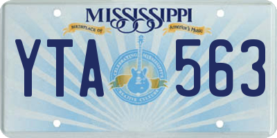 MS license plate YTA563
