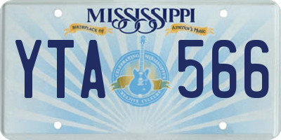 MS license plate YTA566