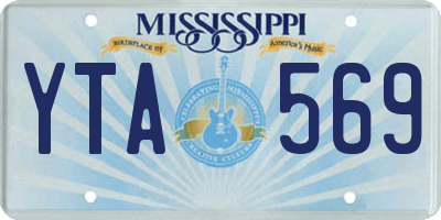 MS license plate YTA569