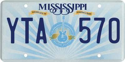 MS license plate YTA570