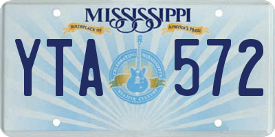 MS license plate YTA572