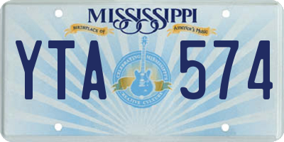 MS license plate YTA574