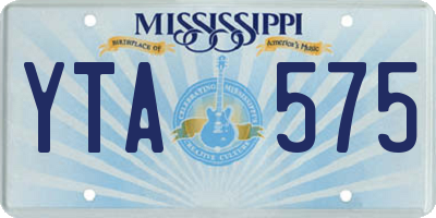 MS license plate YTA575