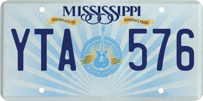 MS license plate YTA576
