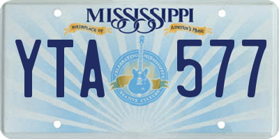 MS license plate YTA577