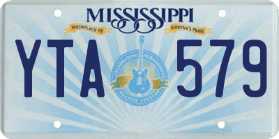 MS license plate YTA579