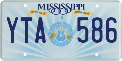 MS license plate YTA586