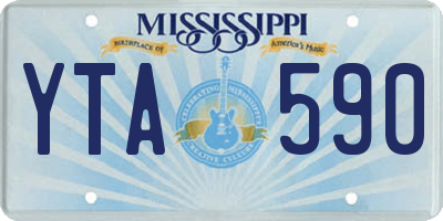 MS license plate YTA590